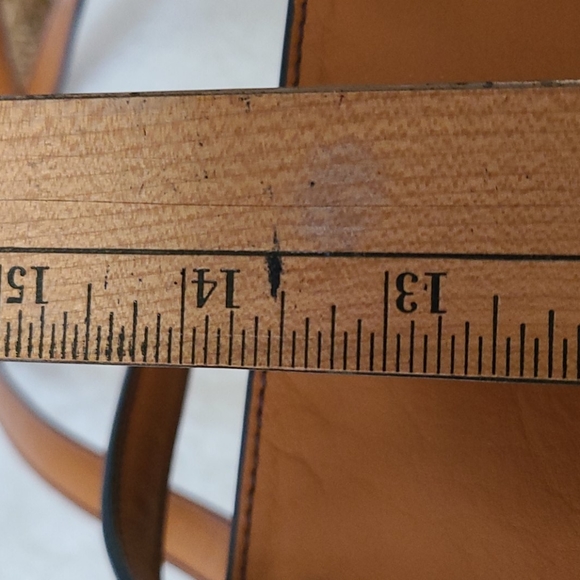 Vera Bradley Tan Leather Canyon Tote Bag - Picture 7 of 10